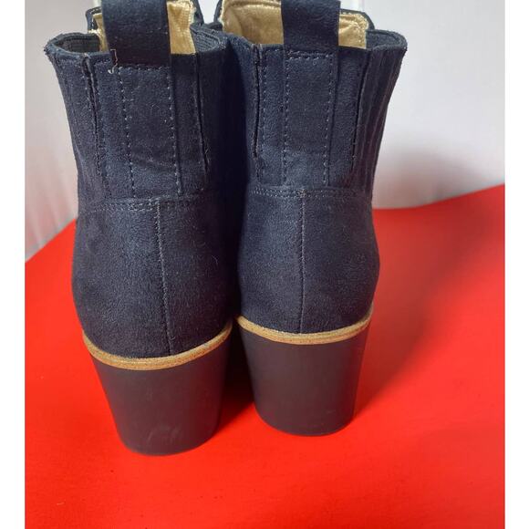 LIFE STRIDE VELOCITY Womens Black Pull Tab Round Toe Wedge Booties 9.5 M NWT - Picture 5 of 10